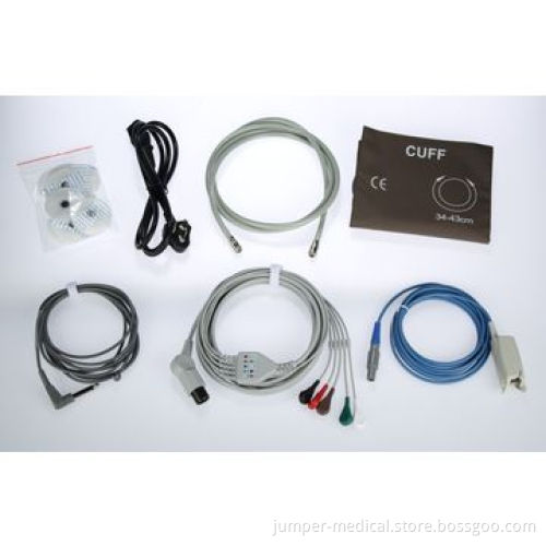 Multiple Parameters ECG Monitor, CE Marked 12-inch SPO2, ECG, NIBP, TEMP, PR & RESPNew